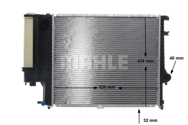 Radiator, engine cooling MAHLE CR280000S 12