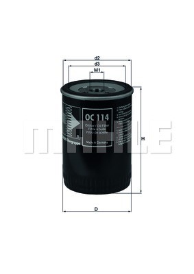 Oil Filter MAHLE OC114