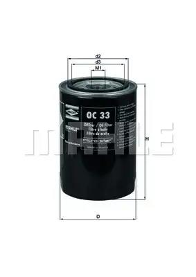 Oil Filter MAHLE OC33