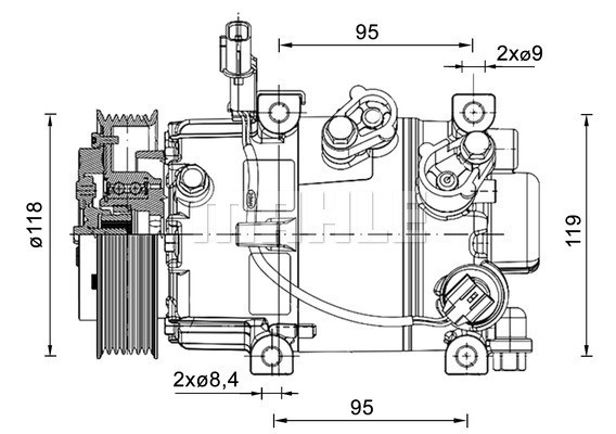 Compressor, air conditioning MAHLE ACP1463000P