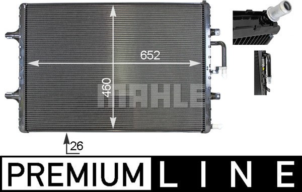 Low Temperature Cooler, charge air cooler MAHLE CIR2000P
