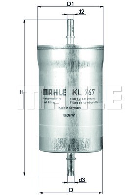Fuel Filter MAHLE KL767