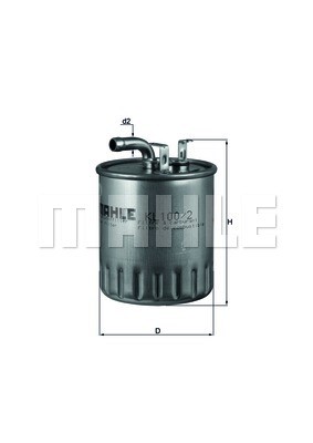 Fuel Filter MAHLE KL100/2