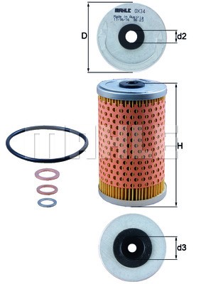 Oil Filter MAHLE OX34D