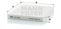 Filter, interior air MANN-FILTER CU2043