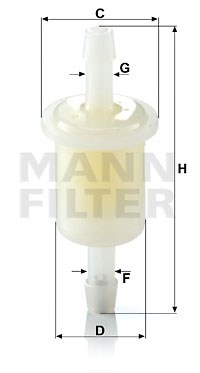 Fuel Filter MANN-FILTER WK2110