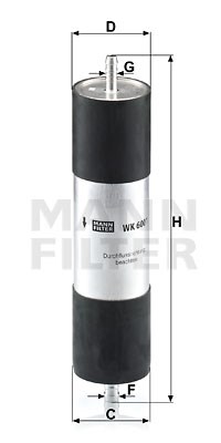 Fuel Filter MANN-FILTER WK6001