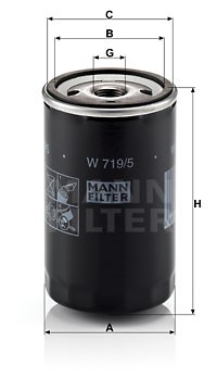Oil Filter MANN-FILTER W7195