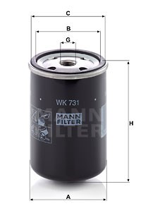 Fuel Filter MANN-FILTER WK731
