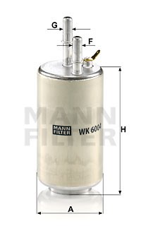 Fuel Filter MANN-FILTER WK6004