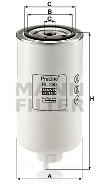 Fuel Filter MANN-FILTER PL250