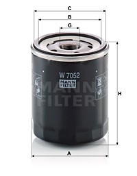 Oil Filter MANN-FILTER W7052