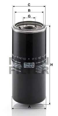 Oil Filter MANN-FILTER W12102