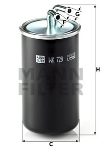 Fuel Filter MANN-FILTER WK728