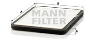 Filter, interior air MANN-FILTER CUK2424