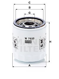 Oil Filter MANN-FILTER W7030