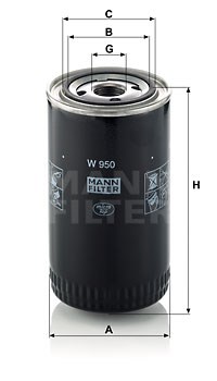 Oil Filter MANN-FILTER W950