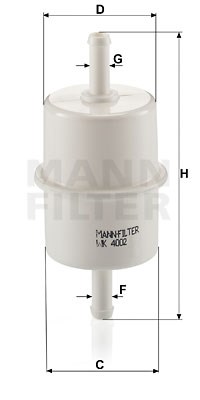Fuel Filter MANN-FILTER WK4002