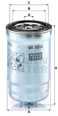 Fuel Filter MANN-FILTER WK8019