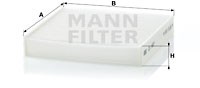 Filter, interior air MANN-FILTER CU1827