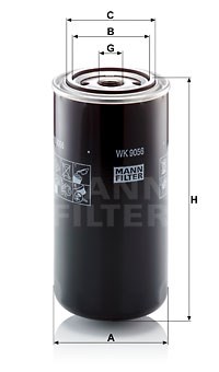 Fuel Filter MANN-FILTER WK9056