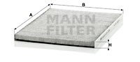 Filter, interior air MANN-FILTER CUK3059