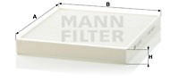 Filter, interior air MANN-FILTER CU2757