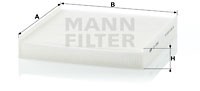 Filter, interior air MANN-FILTER CU2245