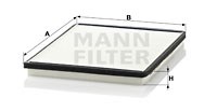 Filter, interior air MANN-FILTER CU2530
