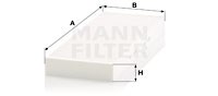 Filter, interior air MANN-FILTER CU3959