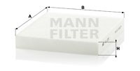 Filter, interior air MANN-FILTER CU2351