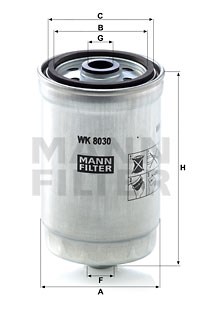 Fuel Filter MANN-FILTER WK8030