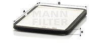 Filter, interior air MANN-FILTER CU2424