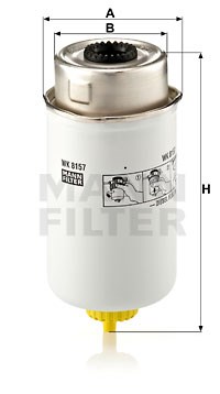 Fuel Filter MANN-FILTER WK8157