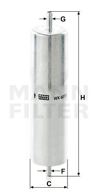 Fuel Filter MANN-FILTER WK6011