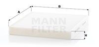Filter, interior air MANN-FILTER CU26009