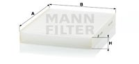 Filter, interior air MANN-FILTER CU26001