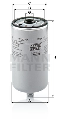 Fuel Filter MANN-FILTER WDK725
