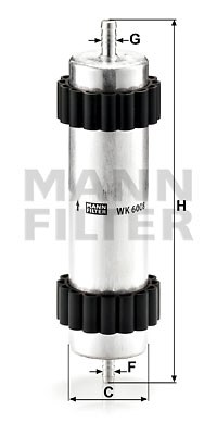 Fuel Filter MANN-FILTER WK6008