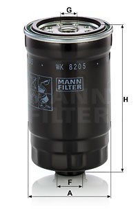 Fuel Filter MANN-FILTER WK8205