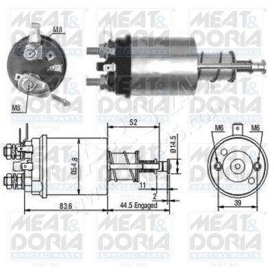Solenoid Switch, starter MEAT & DORIA 46021