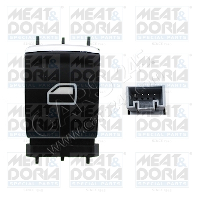 Switch, window regulator MEAT & DORIA 26163