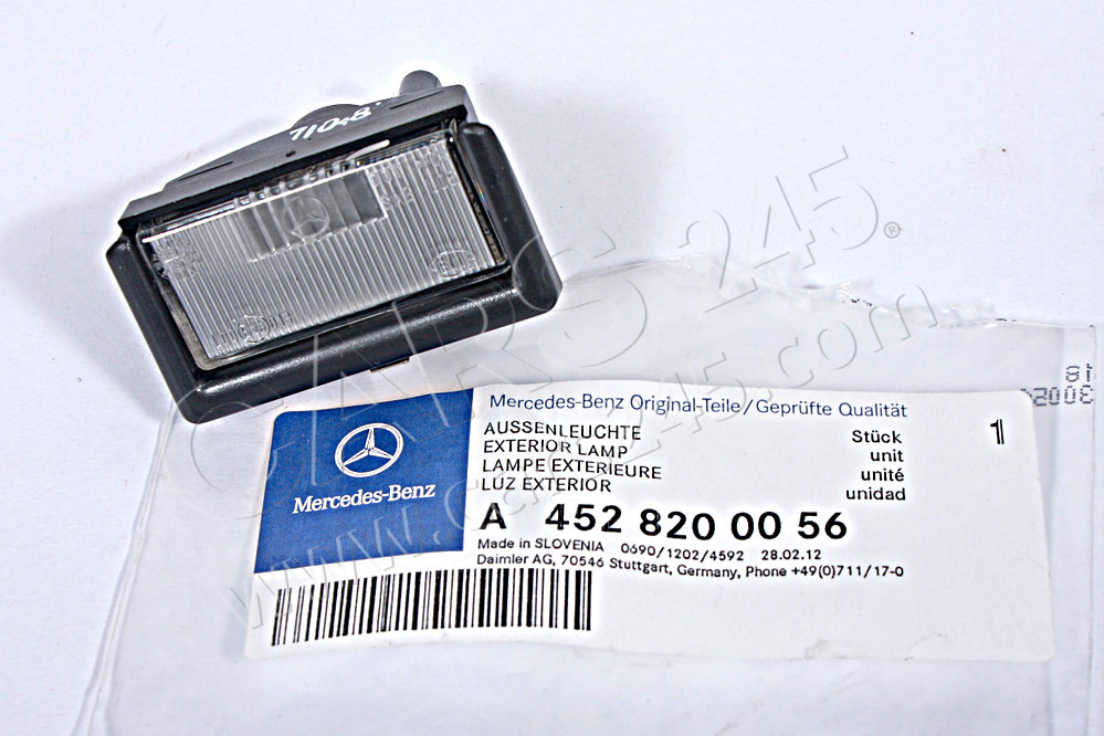 License Plate Moulding MERCEDES-BENZ 4528200056 3