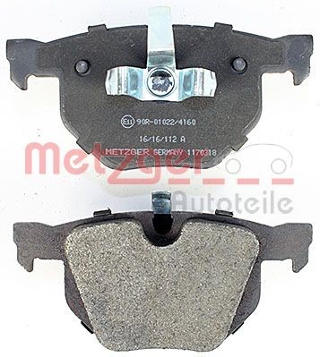 Brake Pad Set, disc brake METZGER 1170318 3
