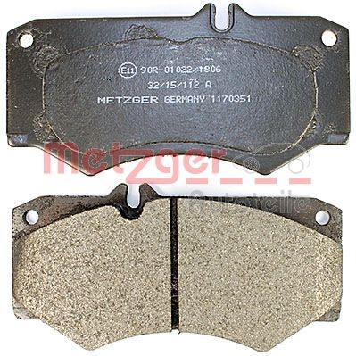Brake Pad Set, disc brake METZGER 1170351 3