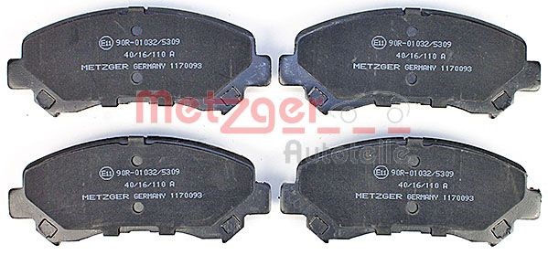 Brake Pad Set, disc brake METZGER 1170093 2