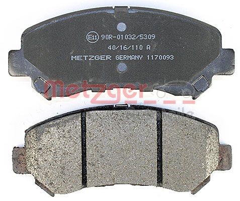 Brake Pad Set, disc brake METZGER 1170093 3