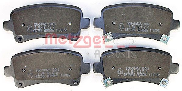Brake Pad Set, disc brake METZGER 1170152 2