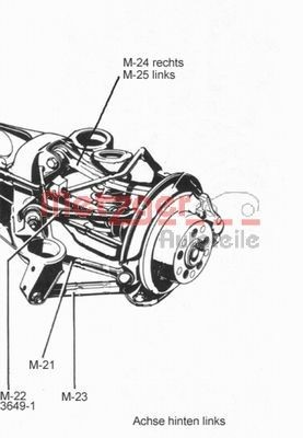 Rod/Strut, wheel suspension METZGER 53034119 2