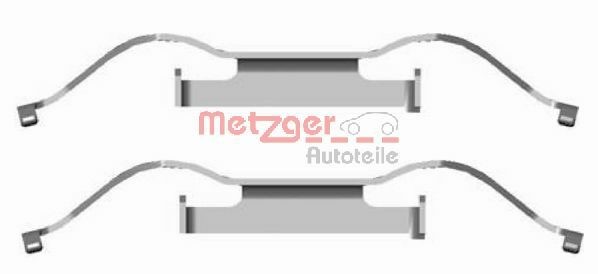 Accessory Kit, disc brake pad METZGER 109-1681
